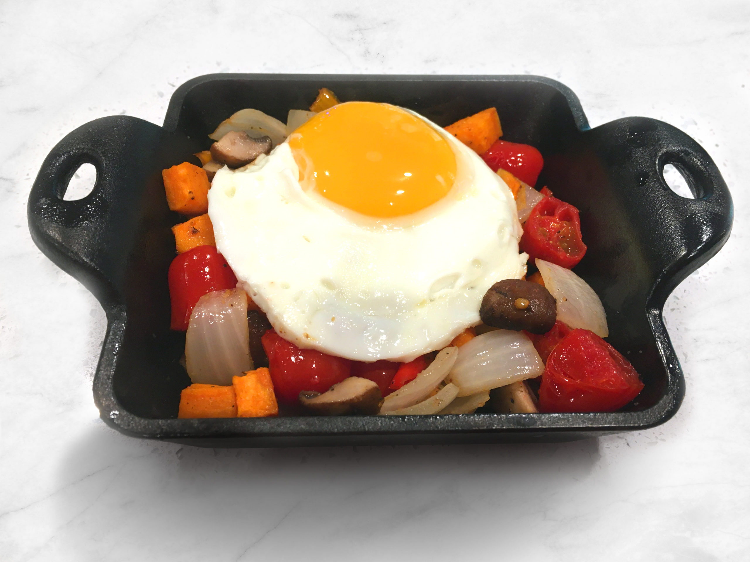 Oven Roasted Vegetable Hash with Farm Egg