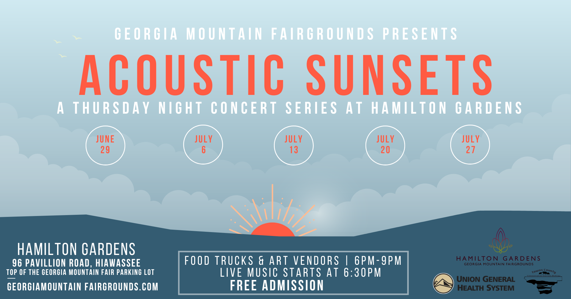 Acoustic Sunsets – Summer Series